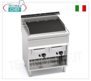 TECHNOCHEF - GRILL VAPOR a GAS, DOPPIO modulo su VANO a GIORNO, Mod.G7WG80M