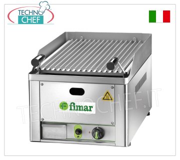 Fimar - GRIGLIA PIETRA LAVICA a GAS, 1 modulo TOP, Mod.GL33 Griglia pietra lavica a gas,1 modulo top completo di grigliato carne, potenza termica 6,5 Kw, dimensioni mm. 330x540x220h.