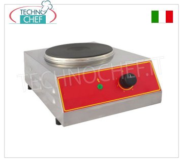 TECHNOCHEF - Piastra di Cottura Elettrica, Ø 220 mm, Mod.CP20
