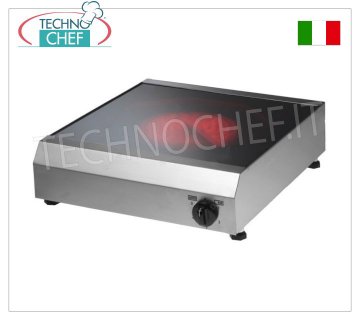 TECHNOCHEF - Piano Cottura in Vetroceramica Liscia, 1 Zona, Ø 31 cm, Mod.PC40/1