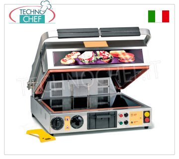 TECHNOCHEF - Piastra Forno in Vetroceramica Doppia, Piani Lisci da cm.40x30, Mod.PF2095