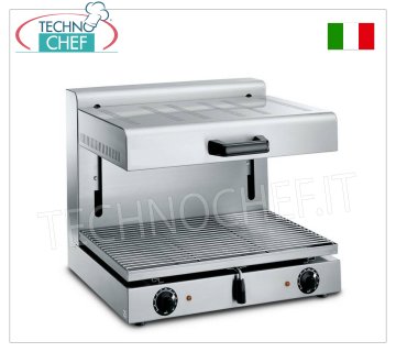 SALAMANDRA ELETTRICA in ACCIAIO INOX, 2 ZONE RISCALDANTI regolabili in altezza