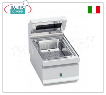 TECHNOCHEF - Scaldavivande Elettrico Professionale, 1 modulo TOP, Kw.1,1, Mod.E7SP-4B