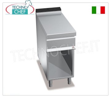 TECHNOCHEF - PIANO NEUTRO su VANO a GIORNO con CASSETTO, 1 modulo da 400 mm, Mod.N9T4MC