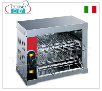 TOSTIERA a FORNETTO con 6 PINZE in ACCIAIO CROMATO, GAMMA COMPLETA