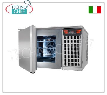 TECNODOM - Abbattitore di Temperatura  per 3 TEGLIE GN 2/3,  V. 230/1, kw 0,652 -  dim.mm.658x630x420h