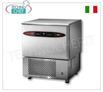 TECNODOM - Abbattitore di Temperatura per  5 Teglie GN 1/1 (mm 325x530) o Teglie Pasticceria mm 600x400 - Comandi Touch