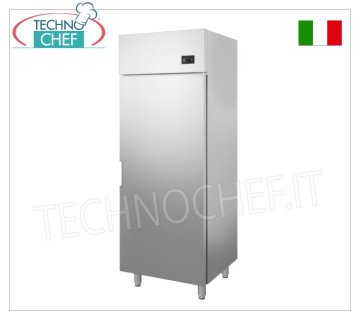 Technochef- Armadio Frigo 1 Porta, lt.600, Ventilato, Temp.-15°/-18°C, Classe D Armadio Congelatore-Freezer 1 Porta, Professionale, struttura esterna in acciaio inox, lt.600, Temp.-15°/-18°C, ECOLOGICO in Classe D, Gas R290, ventilato, V.230/1, Kw.0,48, Peso 70 Kg, dim.mm.720x700x2020h