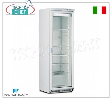 MONDIAL FRAMEC - Armadio Congelatore-Freezer 1 porta vetro, lt.360, Classe D, Mod.ICEPLUSN40
