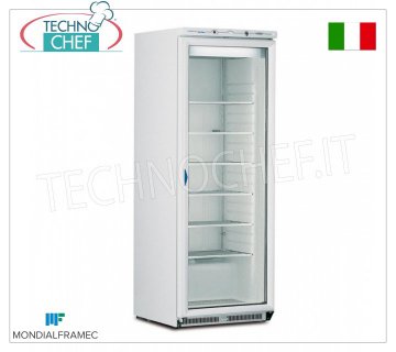 MONDIAL FRAMEC - Armadio Congelatore-Freezer 1 porta vetro, lt.580, Classe E, Mod.ICEPLUSN60