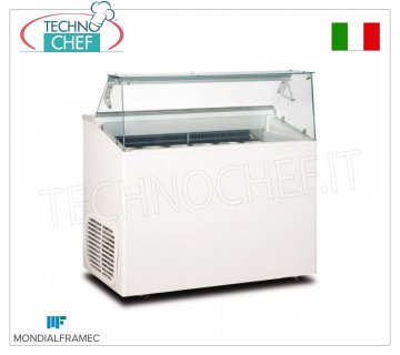 MONDIAL FRAMEC - Vetrina espositiva per gelato mantecato, lt.246, Mod.TOP6
