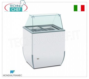 MONDIAL FRAMEC - Vetrina espositiva per gelato mantecato, lt.170, Mod.BRIOICE4SK