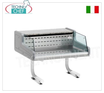 VETRINA ESPOSITIVA REFRIGERATA su SUPPORTO CON RUOTE, versione aperta SELF-SERVICE, mod.VRS7