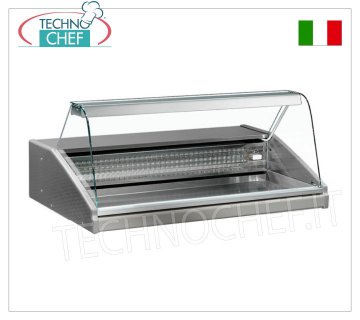VETRINA  ESPOSITIVA REFRIGERATA da BANCO, versione con VETRO CURVO, mod.VRY8FISH
