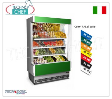 Frigor Murale Espositore, Linea VULCANO 80, LUNGO 1080 mm, con e senza gruppo refrigerante