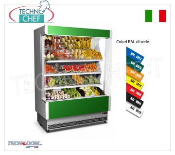 Frigor Murale Espositore, Linea VULCANO 80, LUNGO 1580 mm, con e senza gruppo refrigerante