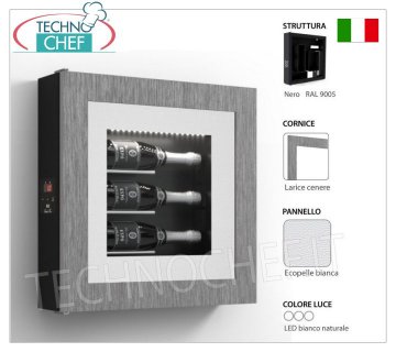 QUADRO VINO REFRIGERATO, 3 BOTTIGLIE, Temp.+8°/+14°