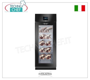 STAGIONATORE CONSERVATORE Salumi in Acciaio Nero, 1 PORTA VETRO, resa max 100 Kg