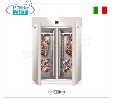 ARMADIO FROLLATURA CARNE,  Inox, 2 PORTE, capacità Max Kg 300, mod. MEAT 1500 INOX