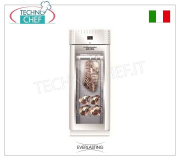 ARMADIO FROLLATURA CARNE, Inox, 1 Porta Vetro, carico max Kg 150, mod. STG MEAT 700 VIP