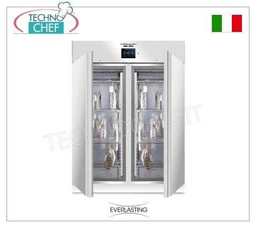 STAGIONATORE CONSERVATORE Salumi in Acciaio, 2 PORTE, resa max 200 Kg