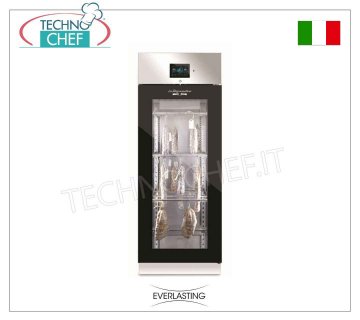 STAGIONATORE CONSERVATORE Salumi in Acciaio 1 PORTA VETRO, resa max 100 Kg