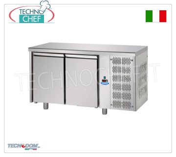 Tavolo Refrigerato 2 PORTE, capacità lt.440, PASTICCERIA, Marca TECNODOM TAVOLO REFRIGERATO 2 PORTE, Marca TECNODOM, capacità lt.440, PASTICCERIA, temperatura d'esercizio 0°/+10°C,Pasticceria Teglie mm 600x400, V.230/1,Kw.0,495, Peso 88 Kg, dim.mm.1600x800x850h