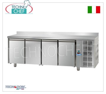 Tecnodom- Tavolo Frigo/Refrigerato Professionale 4 porte, Mod.TF04MIDGNAL