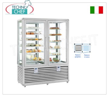 TECHNOCHEF - Vetrina Combinata per Gelateria e Pasticceria, temp.-15°-25°C/+4°+10°C, Mod.CPG900G2T/V