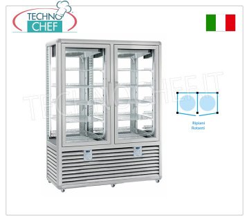 Vetrina Refrigerata per Pasticceria, Temp.+5°-20°C, 2 Porte, lt.848, Mod.CGL900R2T/R2T