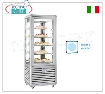 TECHNOCHEF - Vetrina Refrigerata per Pasticceria, Temp.+5°-20°C, 1 Porta, lt.427, Mod.CGL450R2T
