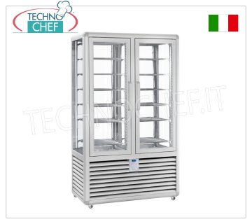 TECHNOCHEF - Vetrina Congelante per Gelateria 2 Porte, Temp.-15°-25°C, lt.742, Mod.CGL700S/S