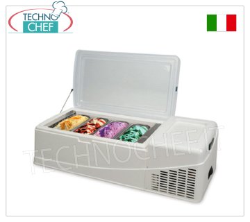 VETRINA ESPOSITIVA per GELATO da BANCO, completa di COPERCHIO