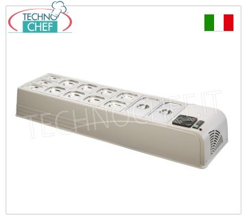 Vetrina refrigerata in ABS da banco, mm 1580x450