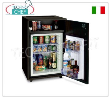 Technochef - Frigor Minibar per camera albergo con mobile e vano portaoggetti, lt.40,