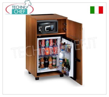 Technochef - Frigor Minibar per camera albergo con mobile e vano portaoggetti, lt.40,