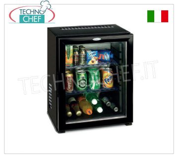 Technochef - Frigor Minibar per camera albergo con porta vetro, lt.40,
