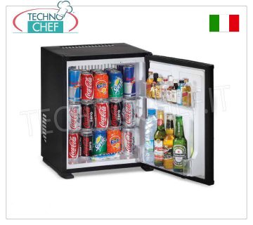 Technochef - Frigor Minibar per camera albergo, capacità 30 lt, Classe A+ , Risparmio Energetico,