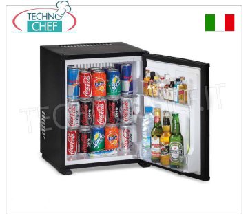 Technochef - Frigor Minibar per camera albergo, capacità 30 lt, Classe A+ , Risparmio Energetico, Frigor Minibar per camera albergo,  classe A+, capacità 30 lt, temperatura +8°/+14°C, V.230/1, Kw.0,06, Peso 11 Kg, dim.mm.512x419x397h