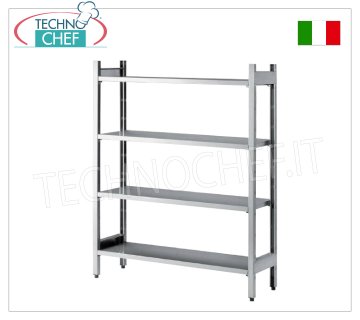 Scaffali componibili in acciaio inox