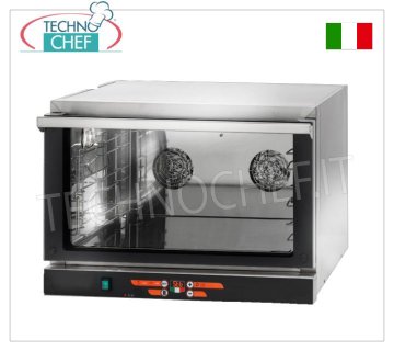 TECNODOM-Forno Convezione Elettrico per 3 Teglie da mm 600x400, dim. mm. 775x700x560h