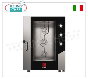 Tecnoeka - FORNO CONVEZIONE VAPORE Elettrico 10 teglie PASTICCERIA da mm 600x400,  mod. MKF 1064 S