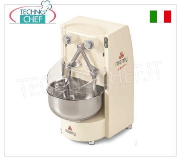 IMPASTATRICE a BRACCIA TUFFANTI, Linea MAMY  da 7 Kg, Vasca lt.10, - Disponibile nei Colori: Bianco, Avorio, Champagne, Bordeaux e Nero.