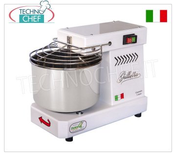 Famag GRILLETTA - Impastatrice a Spirale da 5 Kg (vasca da lt.7), dim.mm.450x250x350h