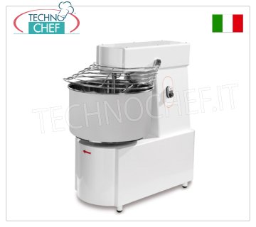 IMPASTATRICE a SPIRALE da 43 Kg con vasca da lt.48 IMPASTATRICE a SPIRALE da 43 Kg con VASCA da litri 48, MONOFASE, V 230/1, kW 1,5, peso 109 kg, dimensioni mm 495x800x798h