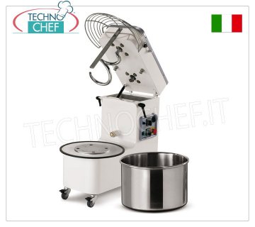 IMPASTATRICE A SPIRALE da 18 Kg (vasca da lt.20),  dim.mm 697x390x702h