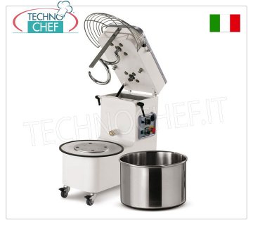 IMPASTATRICE A SPIRALE da 38 Kg con testa sollevabile e vasca estraibile -- RICHIEDI PREVENTIVO IMPASTATRICE A SPIRALE da 38 Kg con testa sollevabile e vasca estraibile da 40 litri,  V 230/1, kW 1,50, Peso 130 Kg, dim. mm 818x480x786h