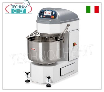 IMPASTATRICE a SPIRALE AUTOMATICA da 60 Kg (vasca da lt.100), 2 MOTORI,  dim.mm.630x1180x1312h