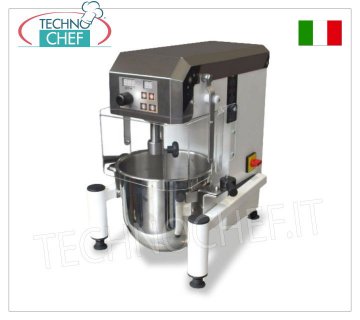 Impastatrice Planetaria da lt.8, con Variatore di Velocita' Digitale, dim.mm.440x480x520h