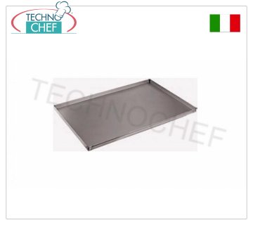 Teglie in lamiera Alluminata con Bordo alto 3 cm, gamma completa Teglia pizza-pasticceria in lamiera alluminata spessore 0,8 mm, dimensioni cm 30x40x3h - Prezzo unitario - Acquistabile in confezione da 10 pezzi.